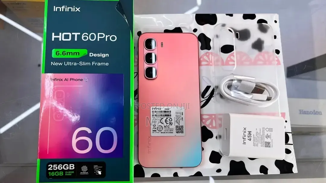 New Infinix Hot 60 Pro 256 GB Rose Gold