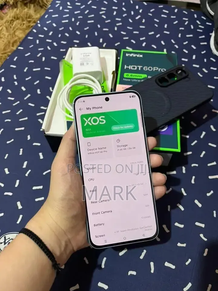 New Infinix Hot 60 Pro 256 GB Blue