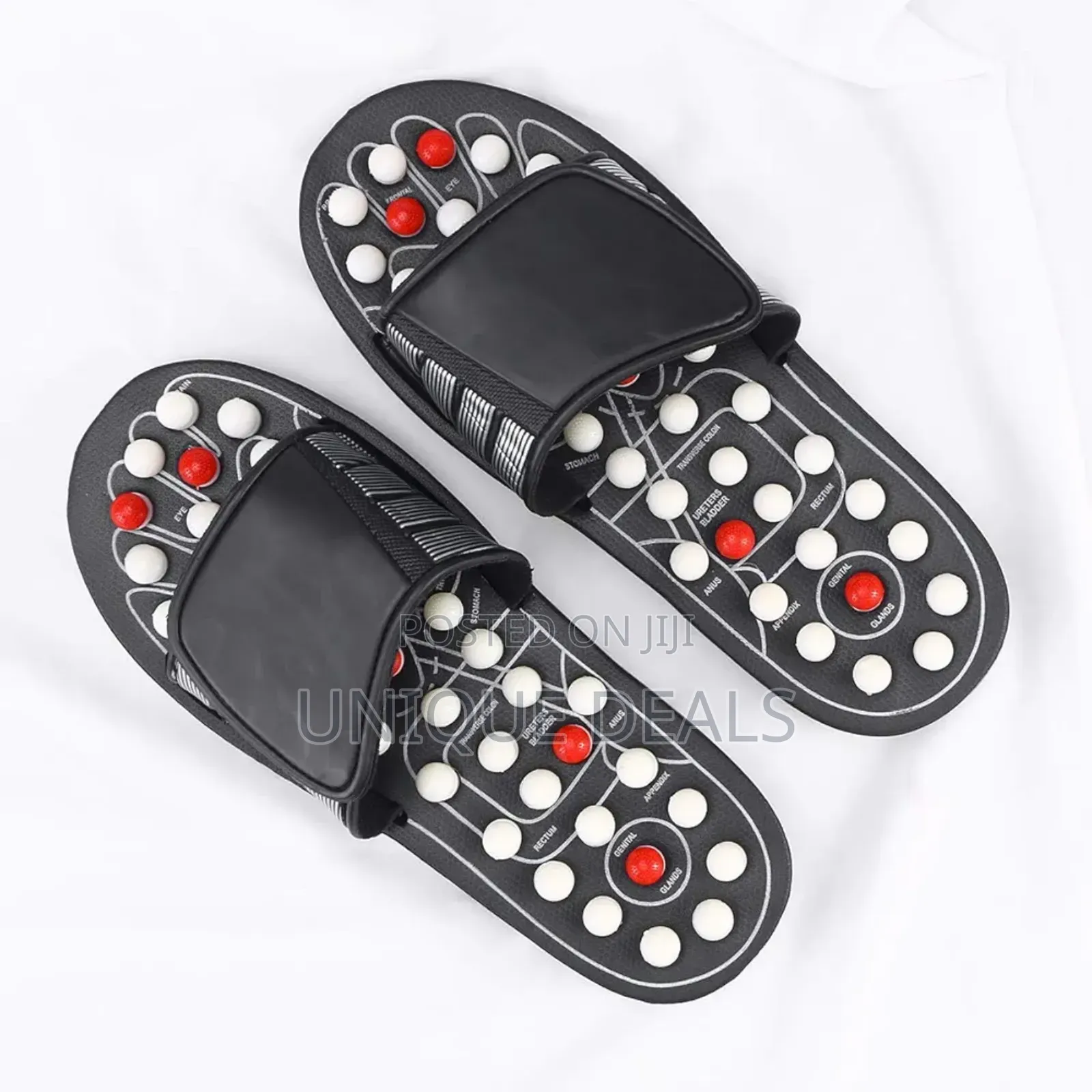 1pair Massage Slippers Therapeutic Acupuncture Massage Ball