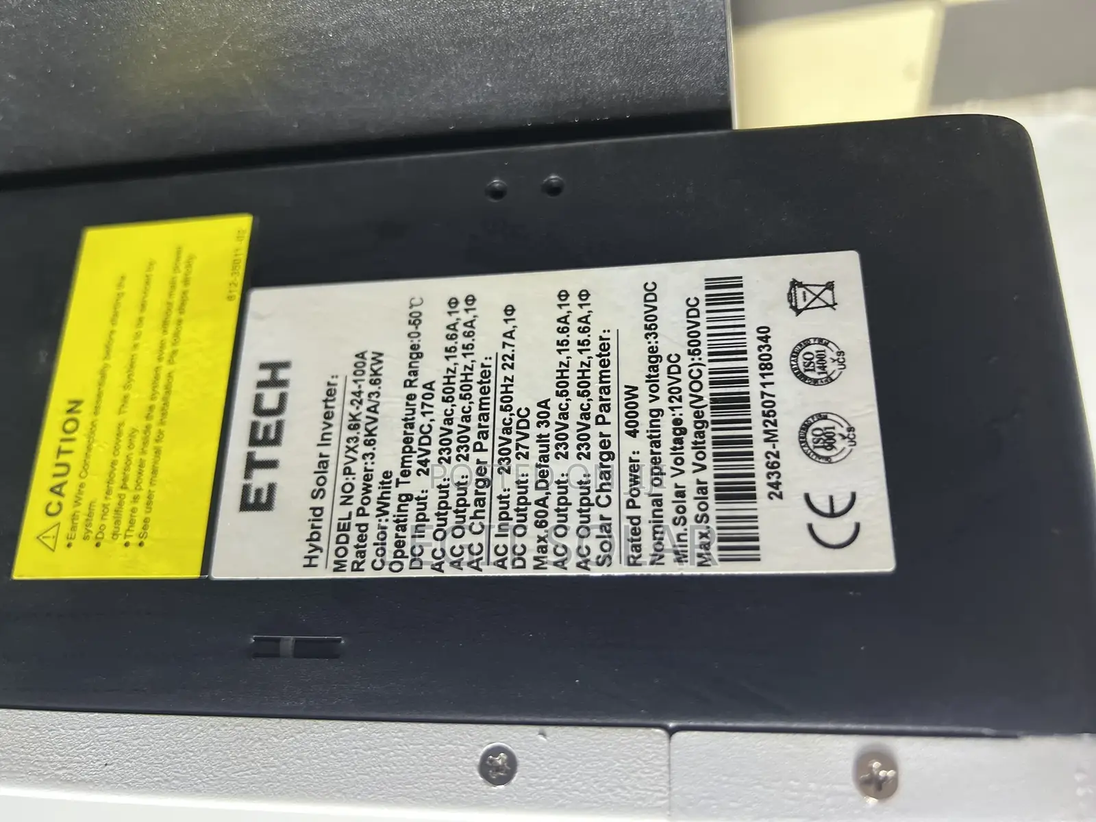  Etech Hybrid Solar Inverter – 4kw (3.6kva)