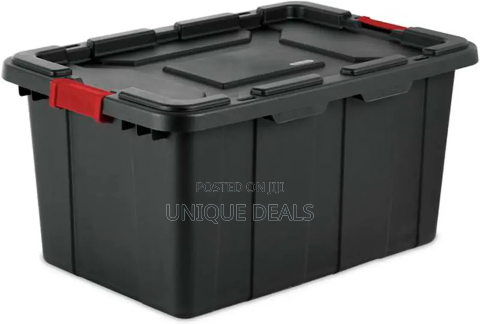 Industrial Tote, Storage Bin With Latching Lid