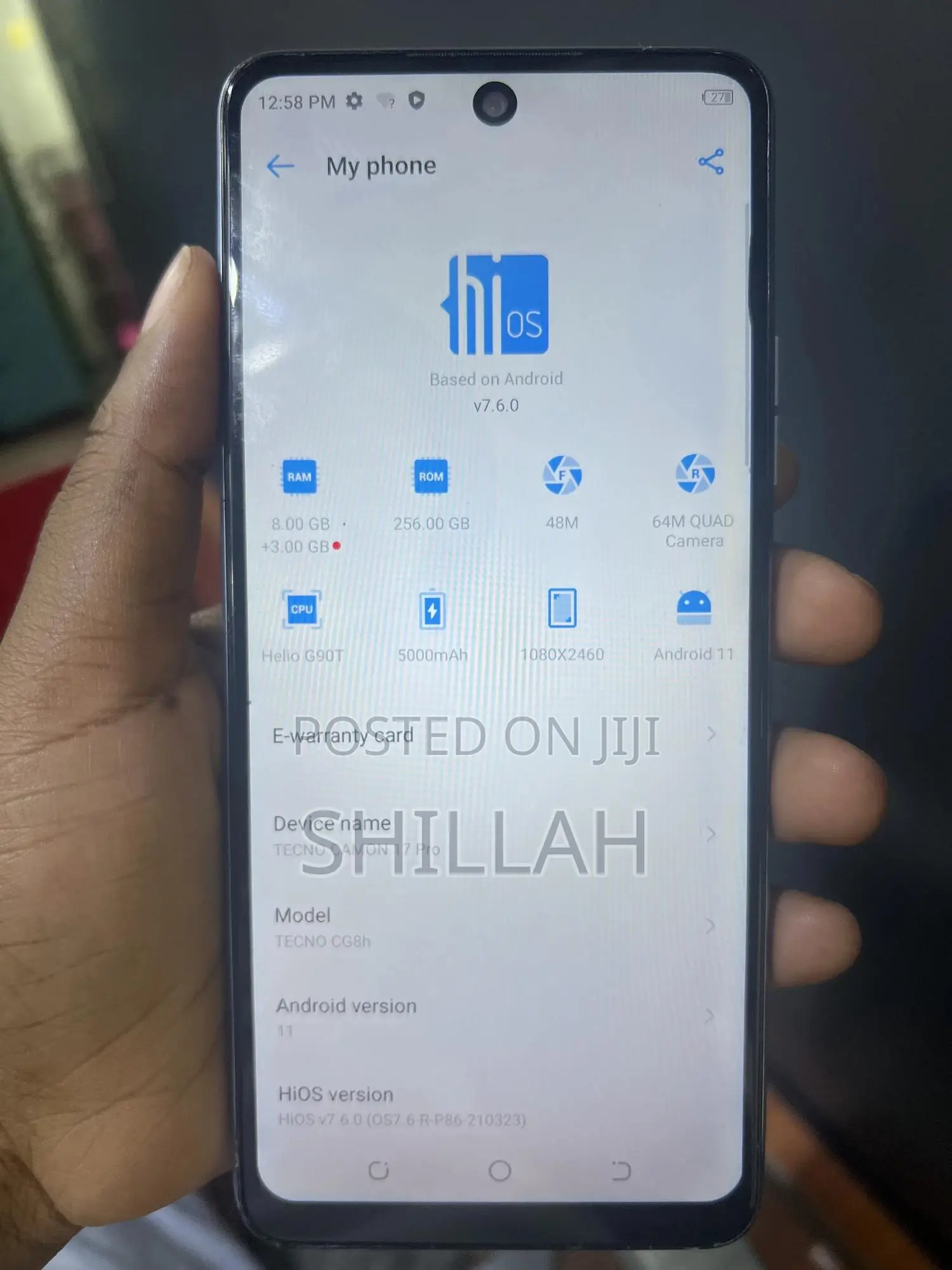 Tecno Camon 17 Pro 256 GB Gray