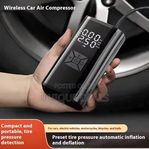 Portable Tire Inflator 3900mah Rechargeable Abs Air Compressor Pump