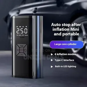 Portable Tire Inflator 3900mah Rechargeable Abs Air Compressor Pump