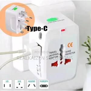 Universal Travel Adapter All in One Plug Adapter With 2 Usb| Type C