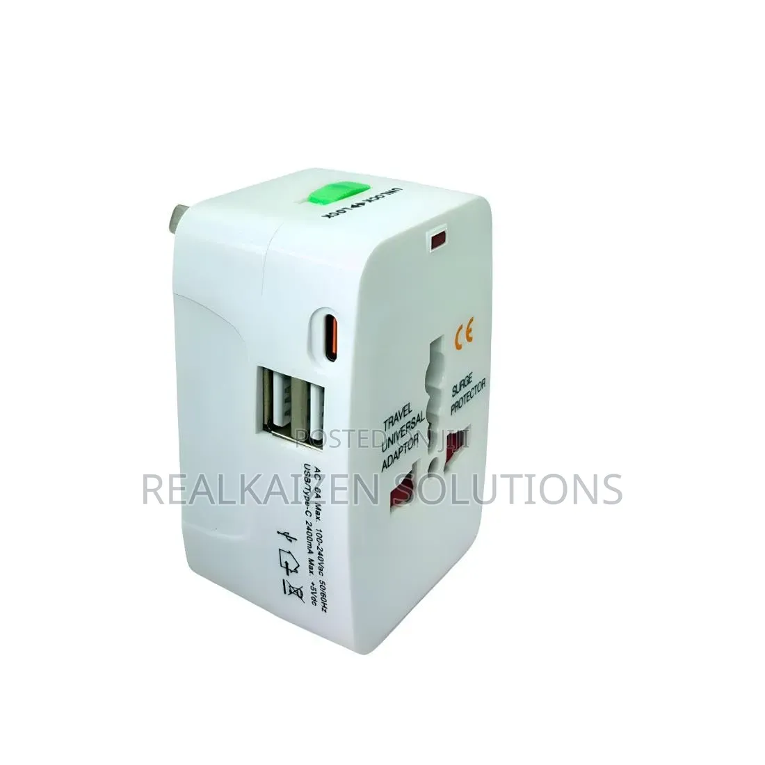 Universal Travel Adapter All in One Plug Adapter With 2 Usb| Type C