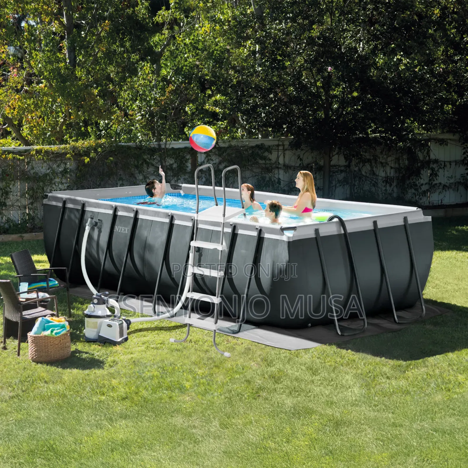 Intex Ultra XTR 24x12ft Above Ground Pool Set With Sand Filter Pump