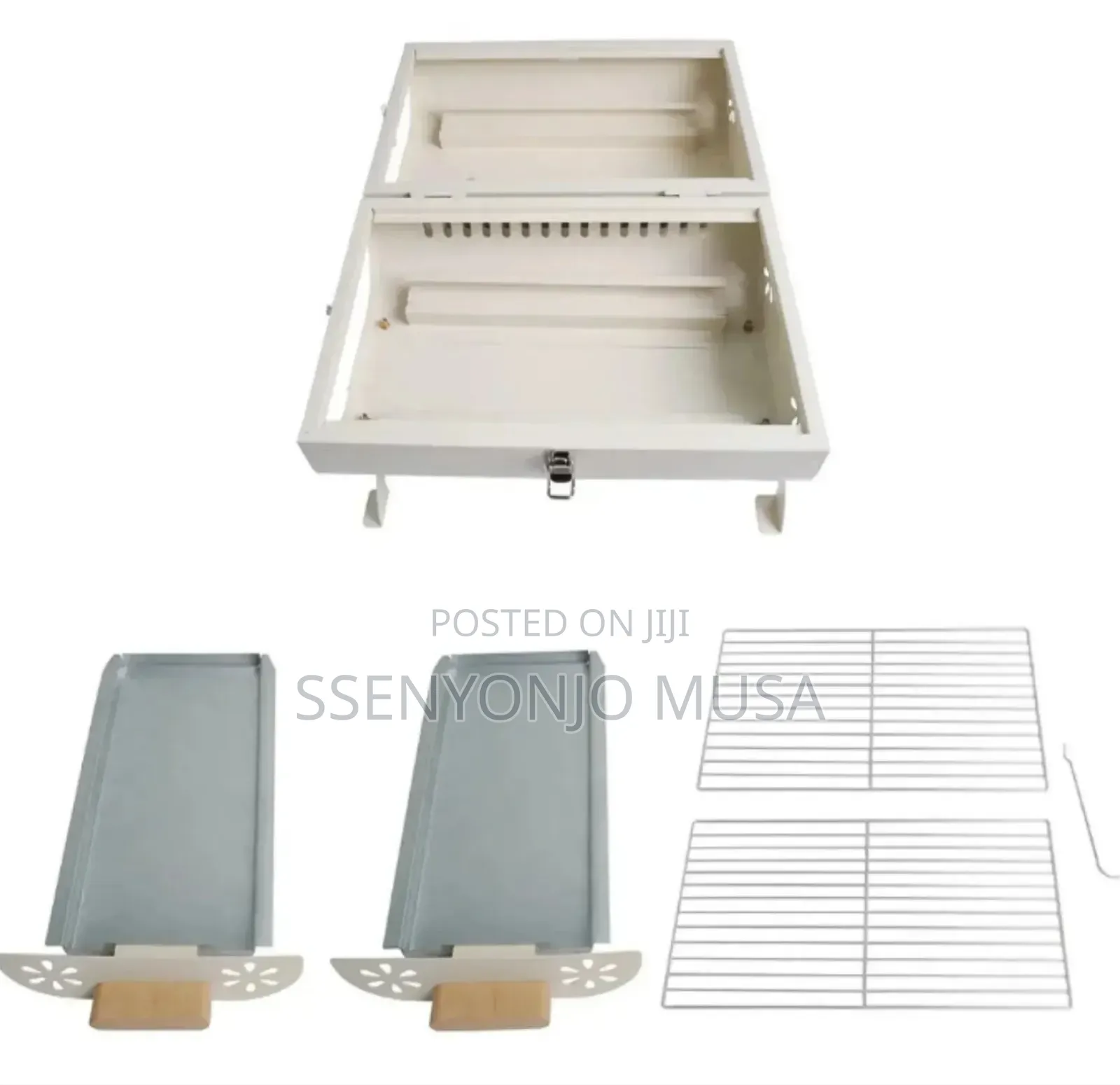 Portable Charcoal Bbq Grill Folding Set – Dual-purpose Smokeless.
