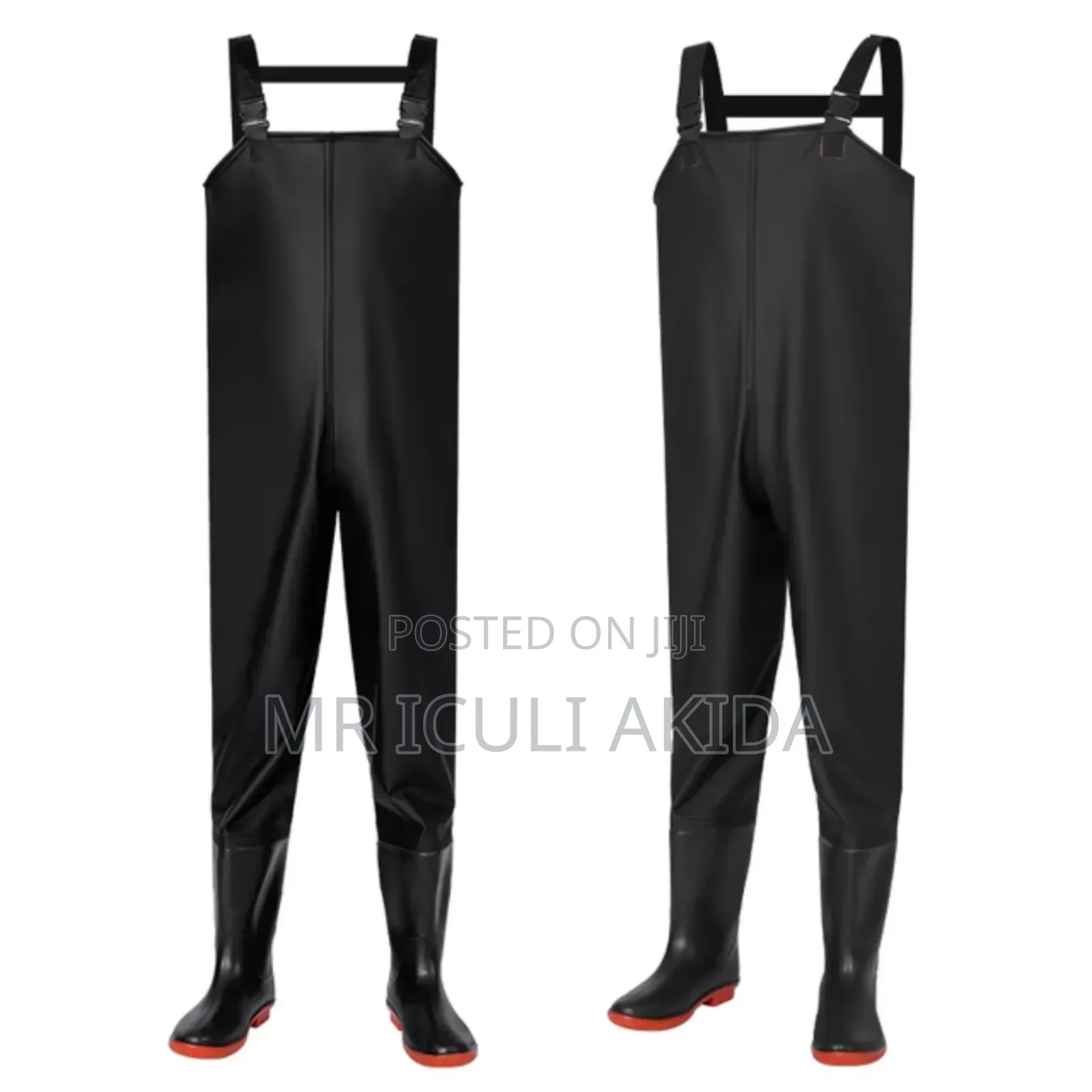 100% Waterproof Fishing Chest Waders With Rubber Wading Boots