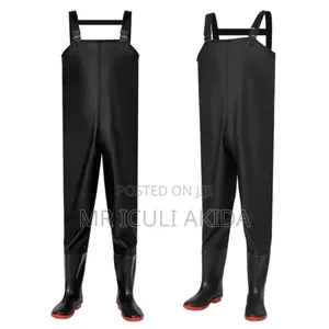 100% Waterproof Fishing Chest Waders With Rubber Wading Boots