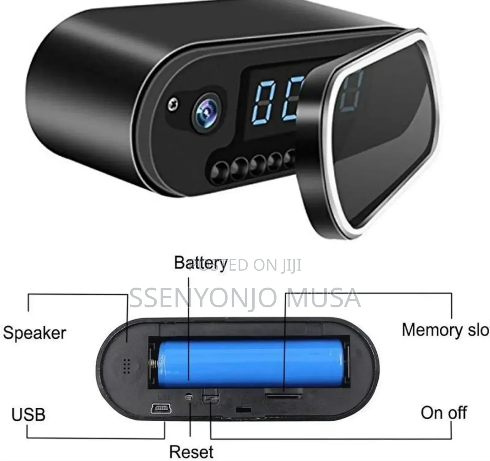 Digital Spy Camera Alarm Clock Full Hd – Wireless Wifi Hidden Camera