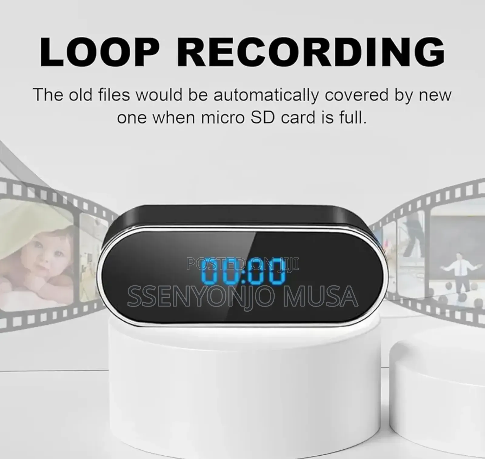 Digital Spy Camera Alarm Clock Full Hd – Wireless Wifi Hidden Camera