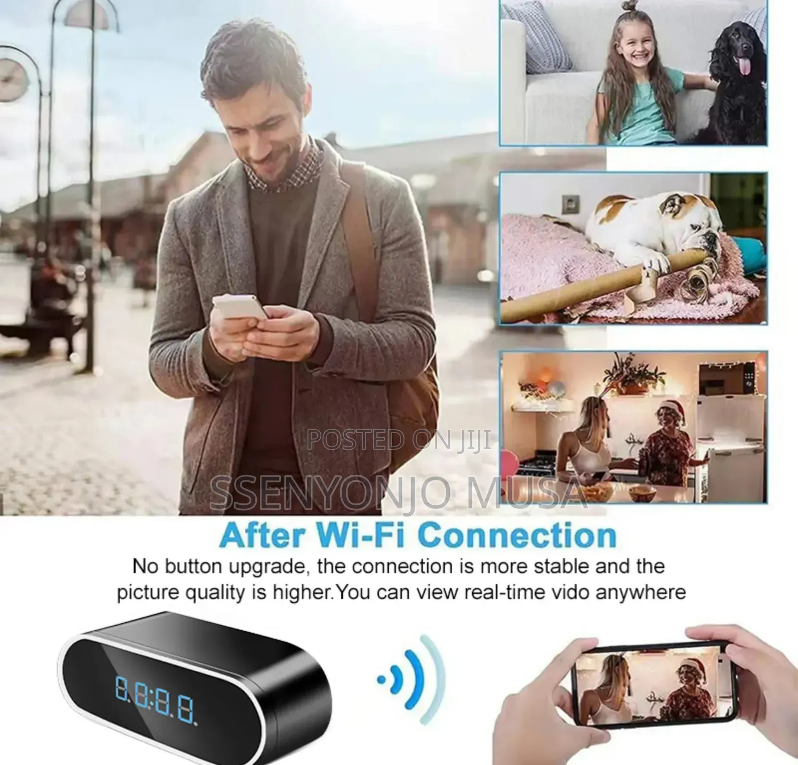 Digital Spy Camera Alarm Clock Full Hd – Wireless Wifi Hidden Camera