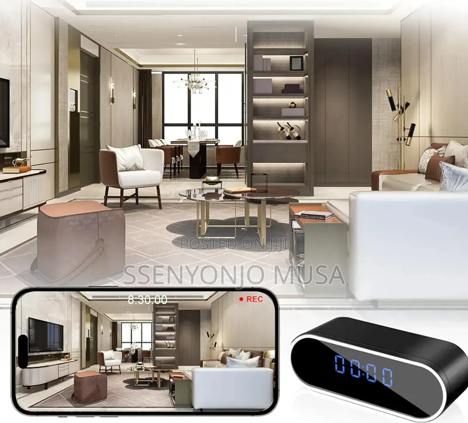 Digital Spy Camera Alarm Clock Full Hd – Wireless Wifi Hidden Camera