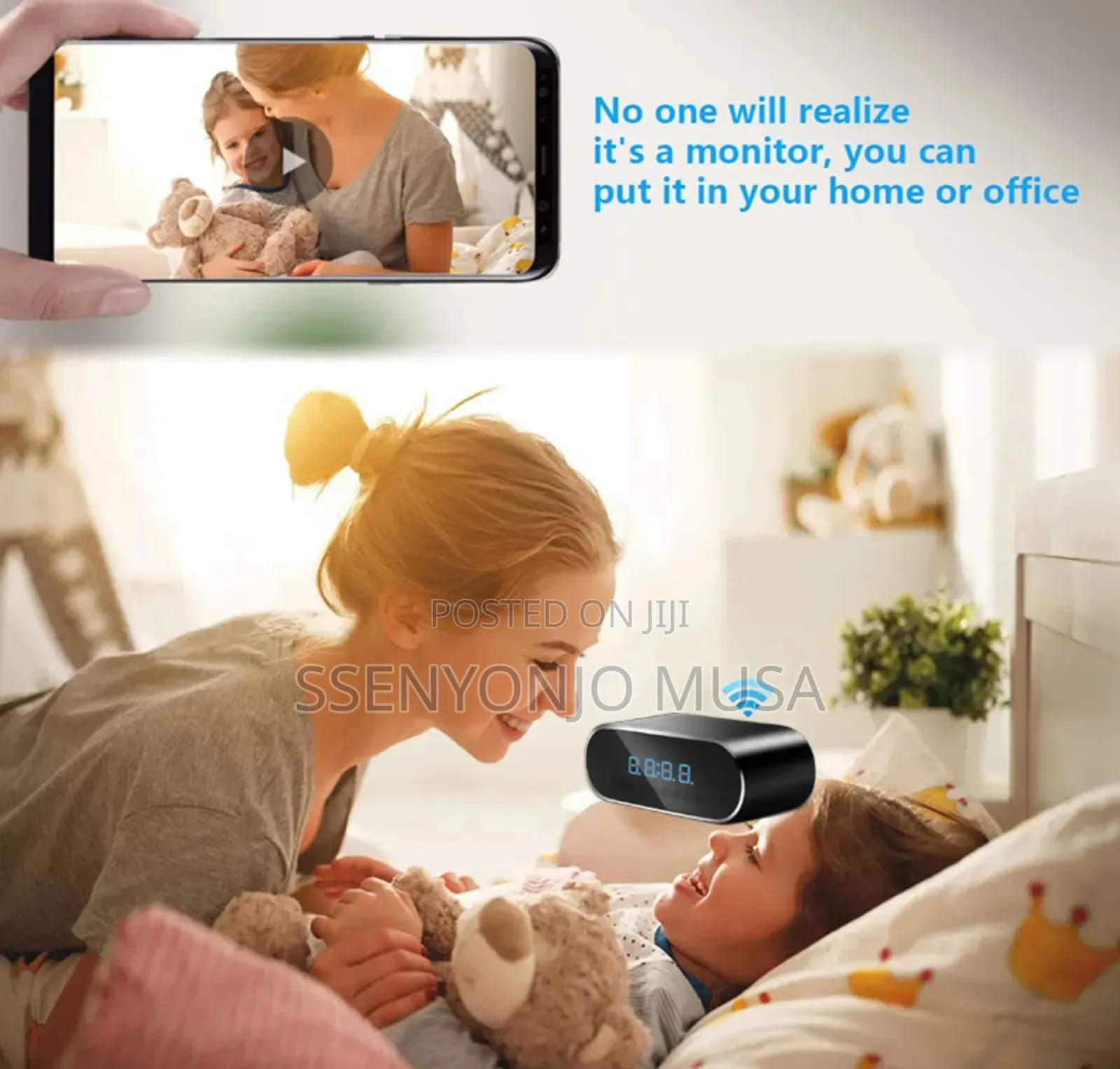 Digital Spy Camera Alarm Clock Full Hd – Wireless Wifi Hidden Camera