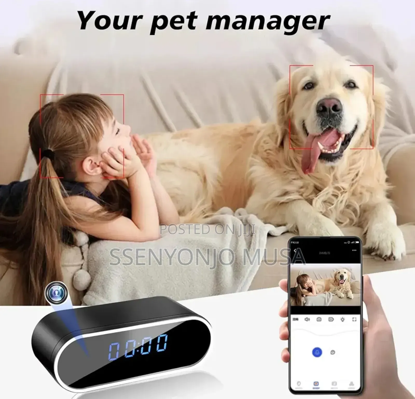 Digital Spy Camera Alarm Clock Full Hd – Wireless Wifi Hidden Camera