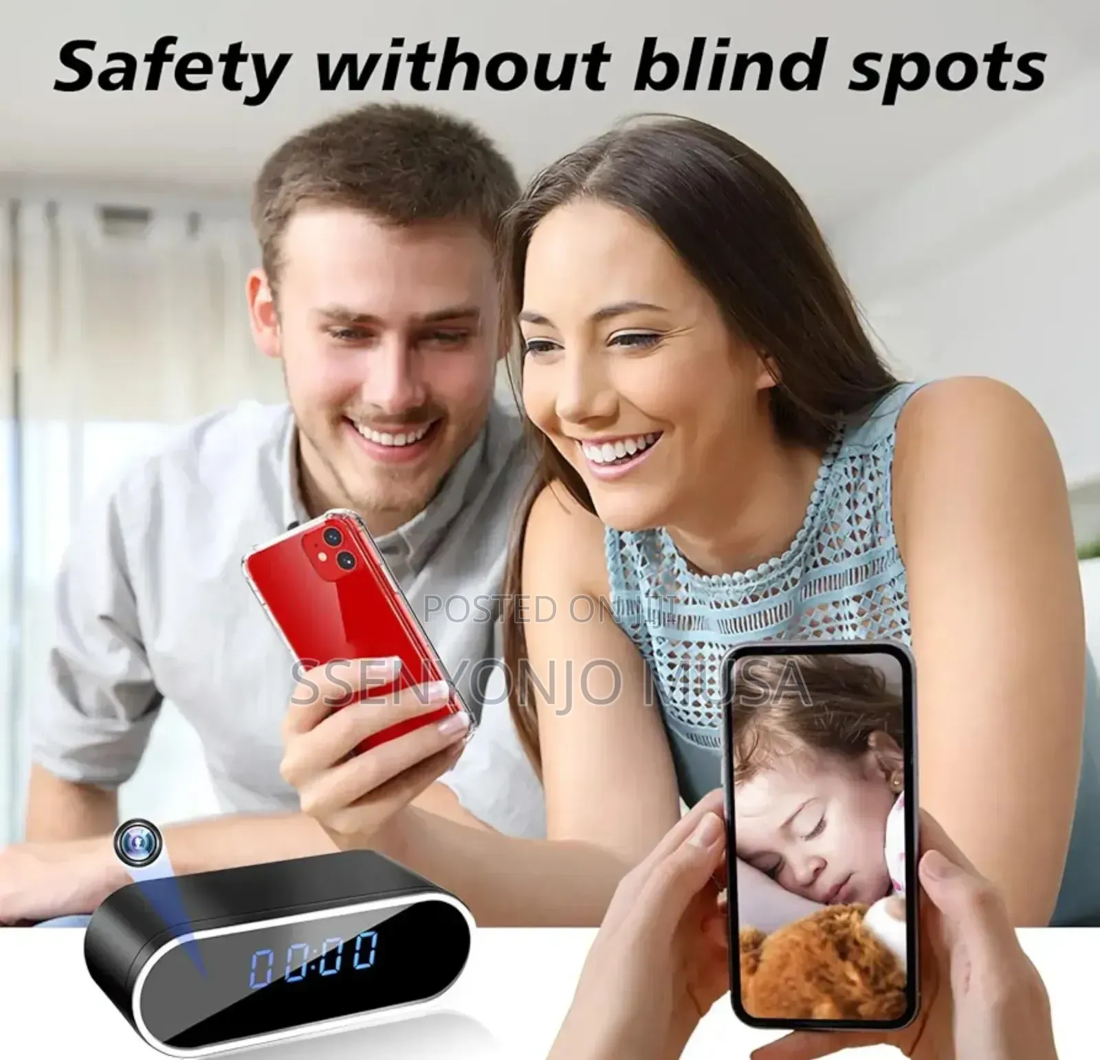 Digital Spy Camera Alarm Clock Full Hd – Wireless Wifi Hidden Camera