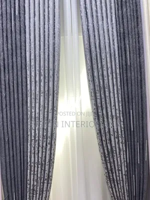 Musical Grey and Strew Grey Curtains