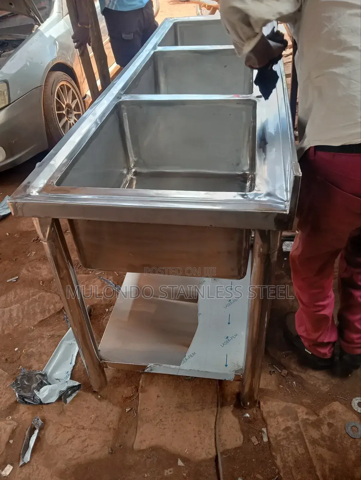 Commercial Stainless Sink Triple Bowl
