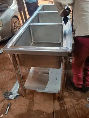Commercial Stainless Sink Triple Bowl