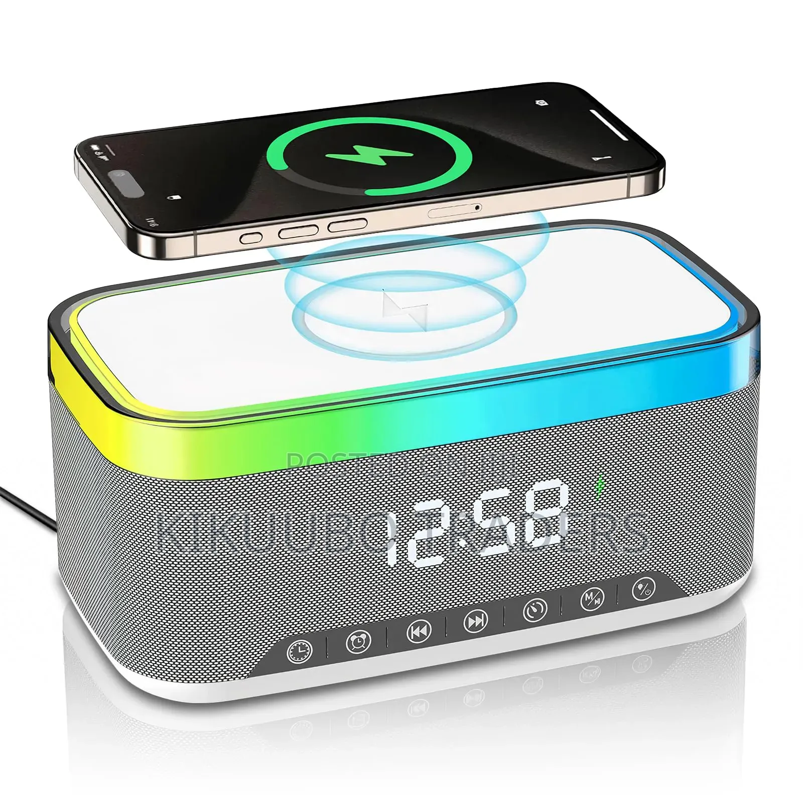 Portable Bluetooth Speaker With 15w Fast Wireless Charging
