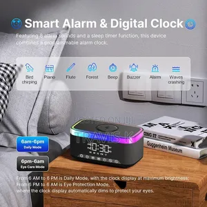Portable Bluetooth Speaker With 15w Fast Wireless Charging