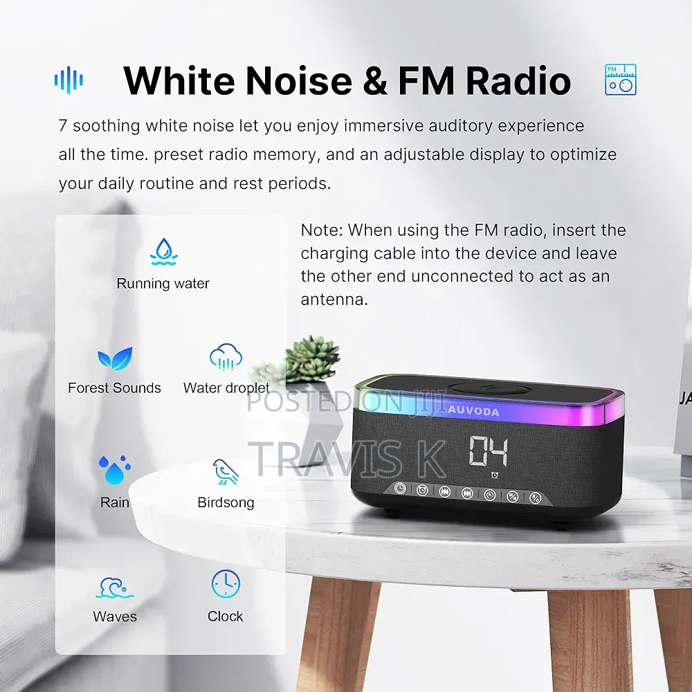 Portable Bluetooth Speaker With 15w Fast Wireless Charging