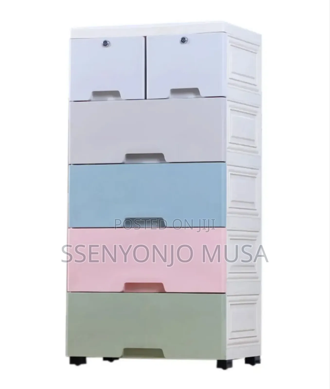 Kids Cartoon Plastic Cabinet - Drawer, Shelf, And Shoe-