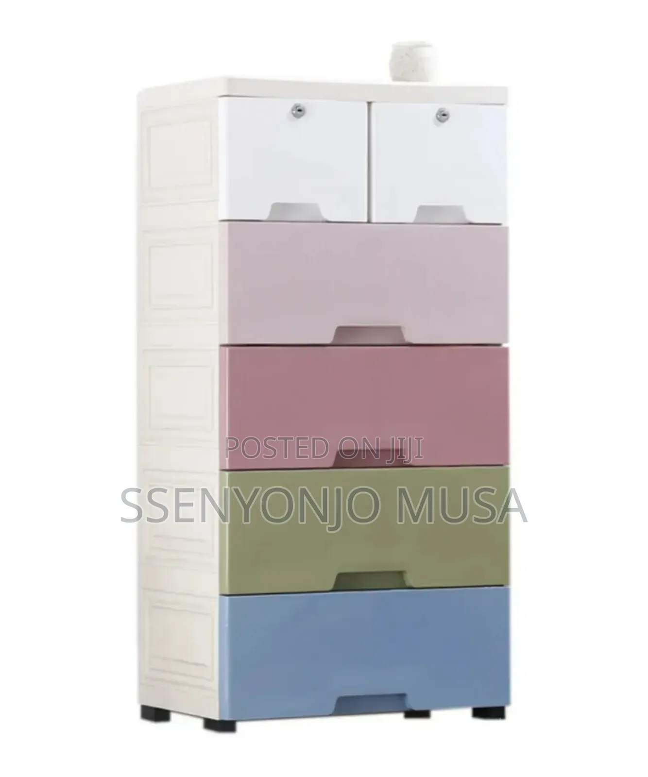 Kids Cartoon Plastic Cabinet - Drawer, Shelf, And Shoe-