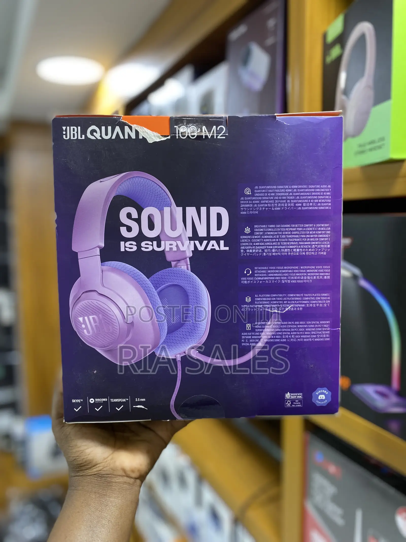 Jbl Quantum 100m2 Wired Headests