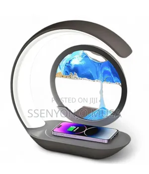 Wireless Charging 3d Quicksand Led Lamp – Rechargeable Night Light