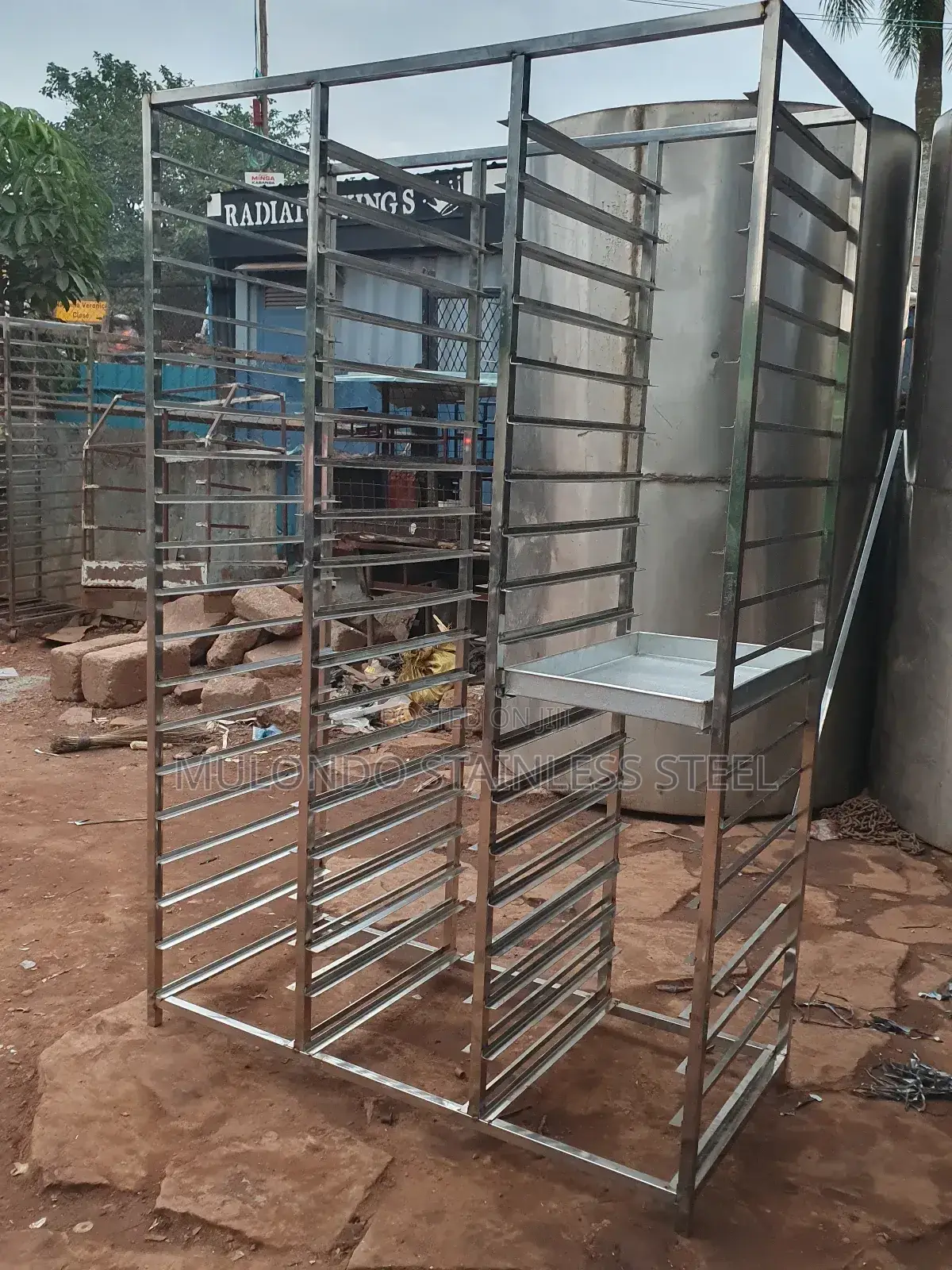 Commercial Stainless Bread Trolley Rack