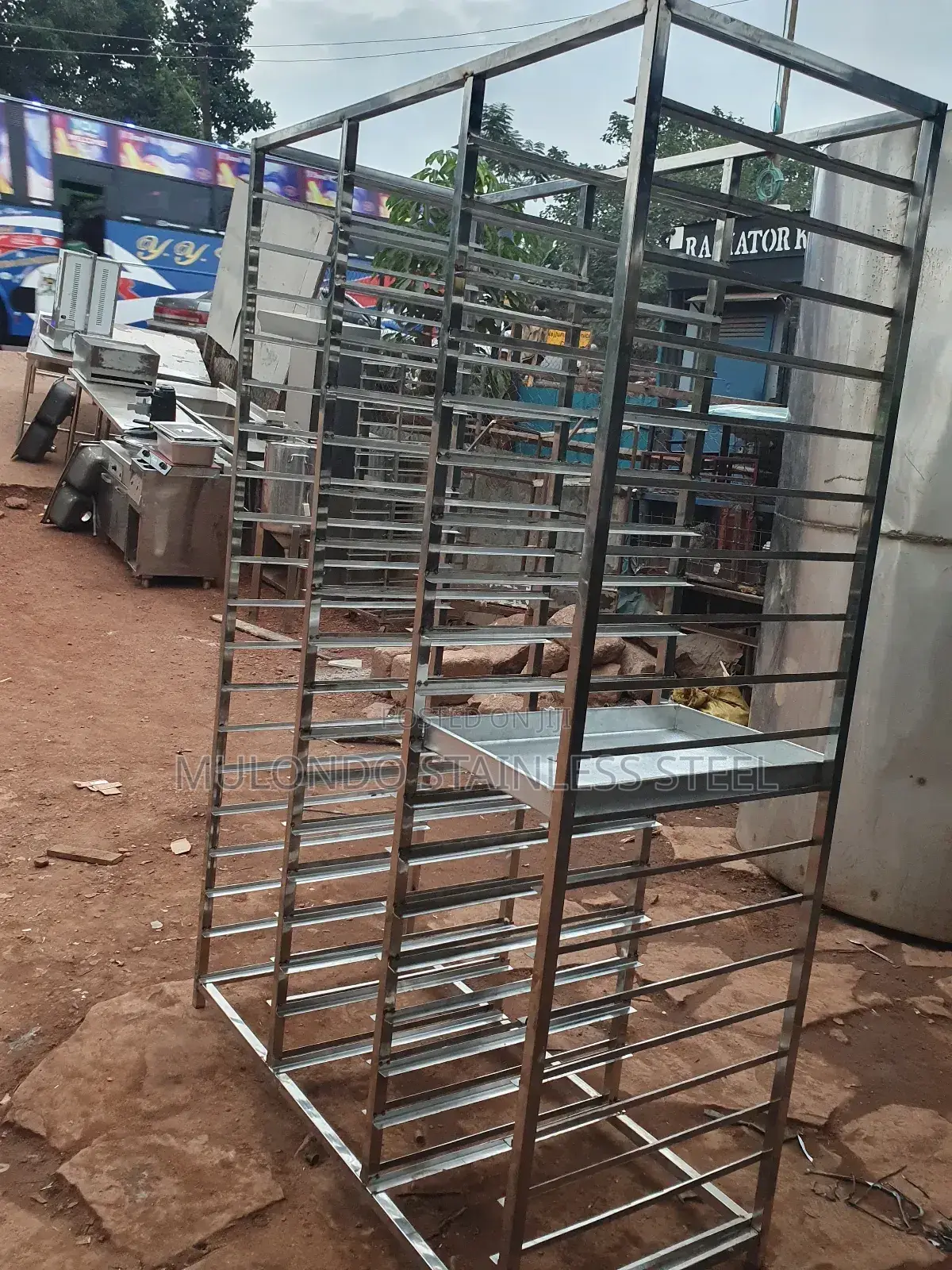 Commercial Stainless Bread Trolley Rack