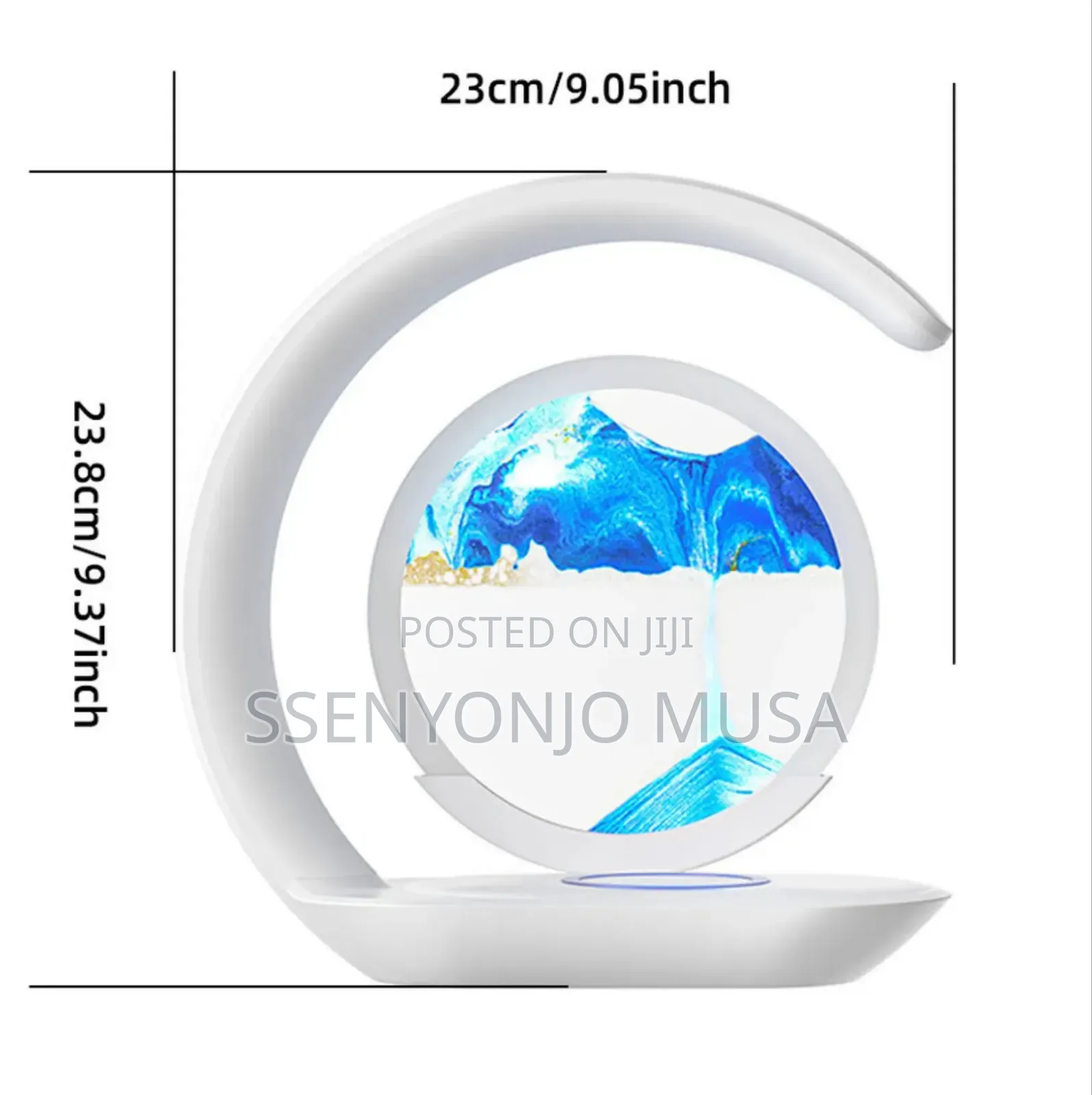 Wireless Charging 3d Quicksand Led Lamp – Rechargeable Night Light