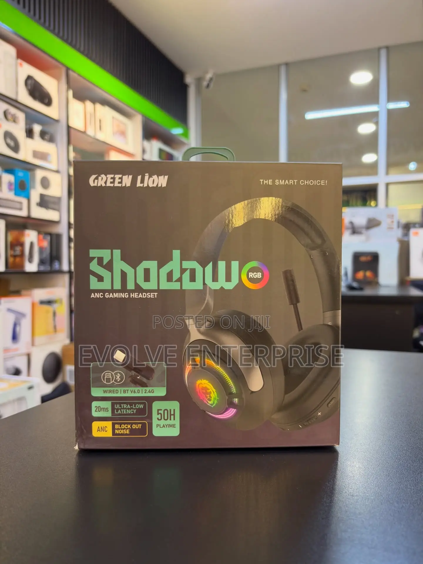Green Lion Shadow Anc Gaming Headset