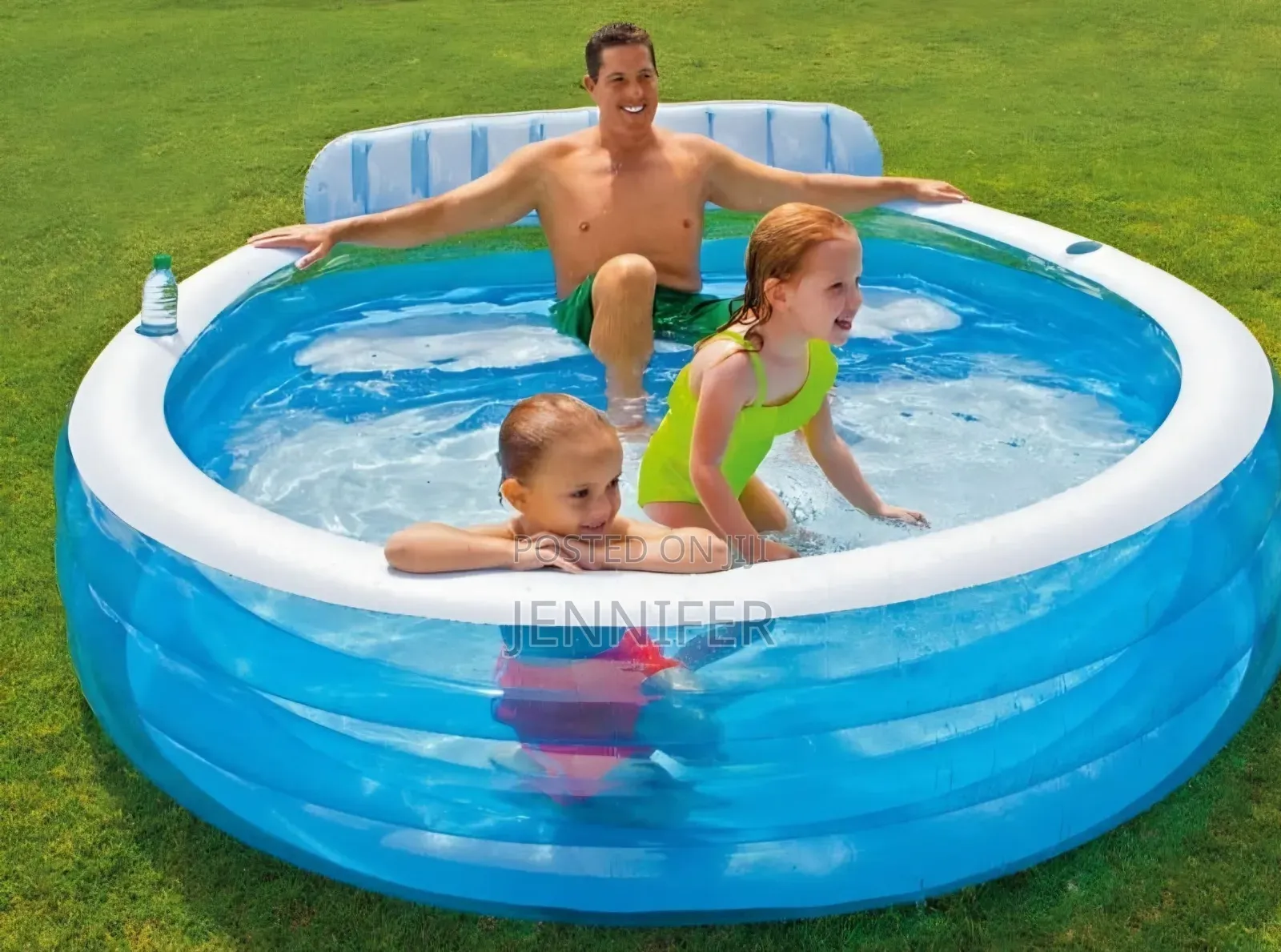 Intex Huge Inflatable Kids Blow Up Swim Center Family Lounge Pool