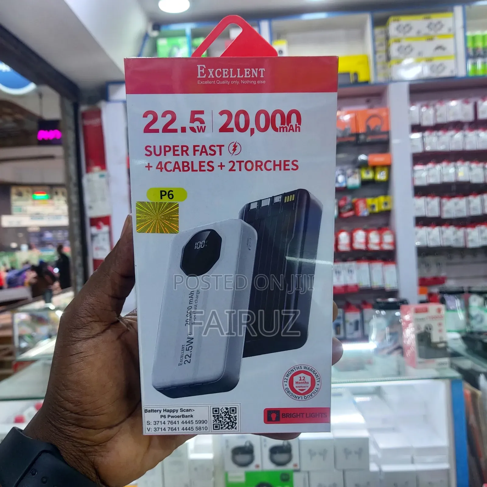 22.5w Excellent 20000mah Power Bank Fast Charger