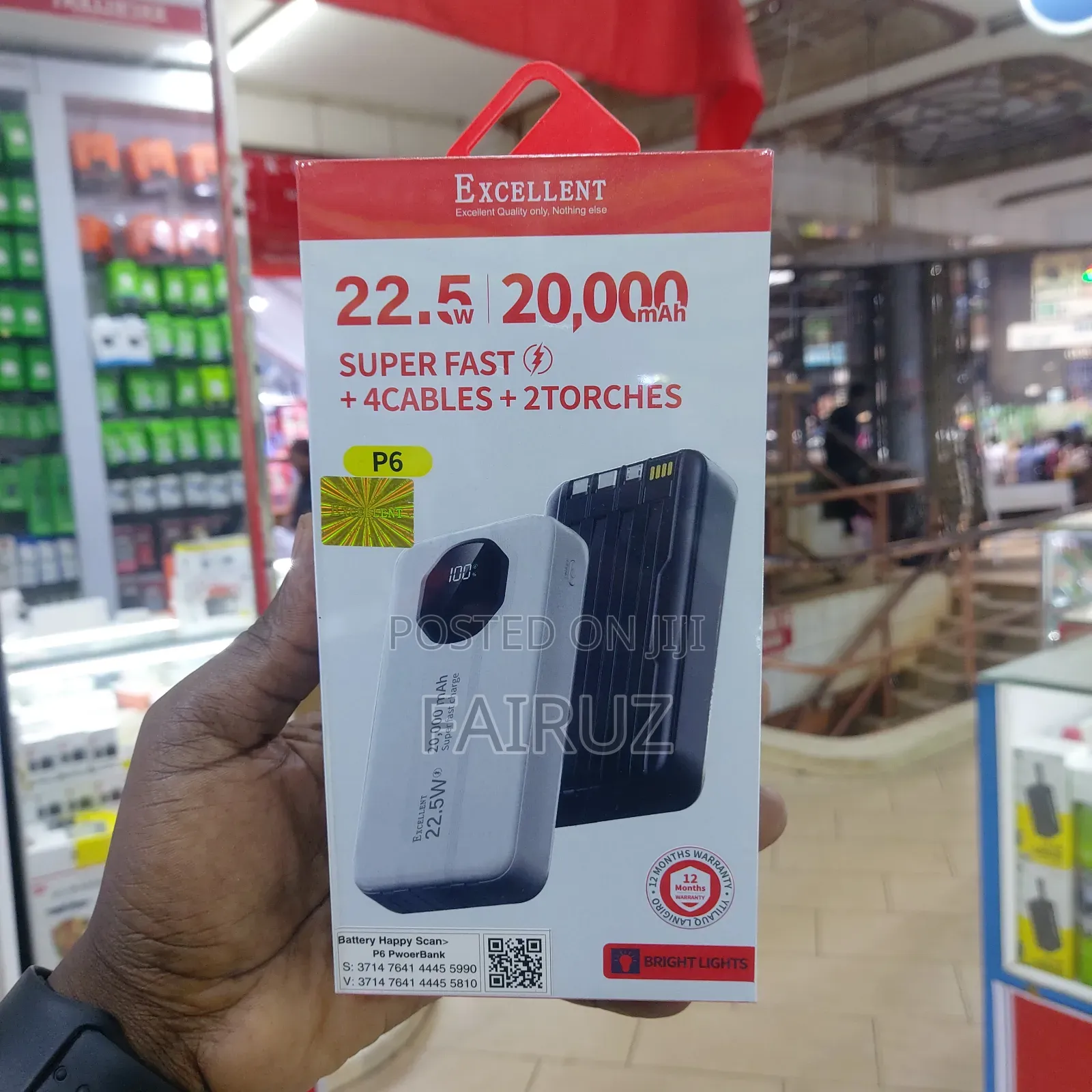 22.5w Excellent 20000mah Power Bank Fast Charger