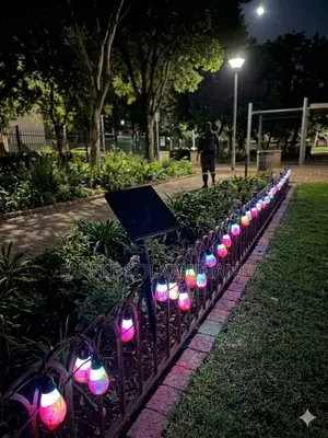 Solar Garden String Lights RGB Remote Outdoor Decorative Lights