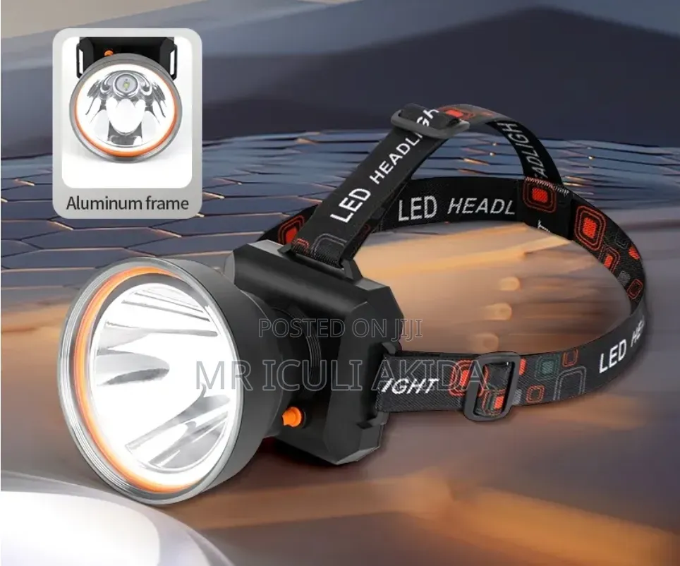 Led Rechargeable Camping Flashlight Head Light Torch Lamp