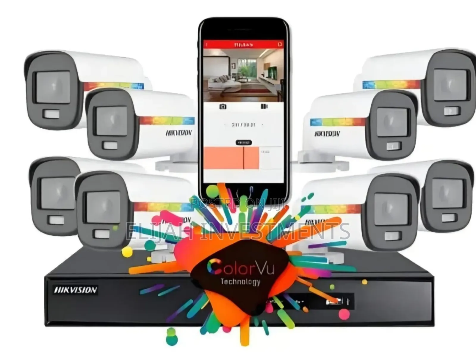 8-Channel Hikvision Colorvu Surveillance Camera