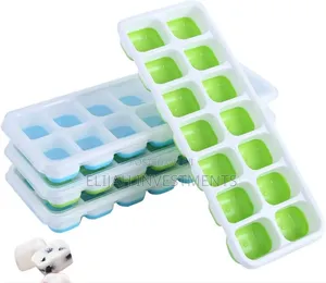Bpa-Free Silicone Ice Cube Trays Featuring Flexible Bottoms