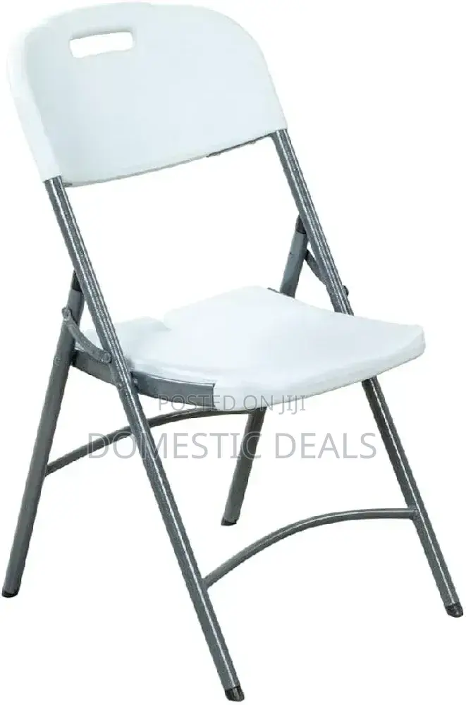 1-Seater Durable and Lightweight Armless Blow Mold Folding Chair