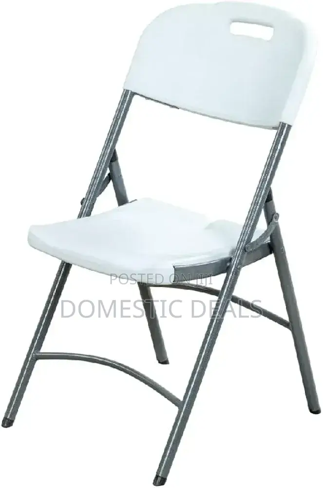 1-Seater Durable and Lightweight Armless Blow Mold Folding Chair