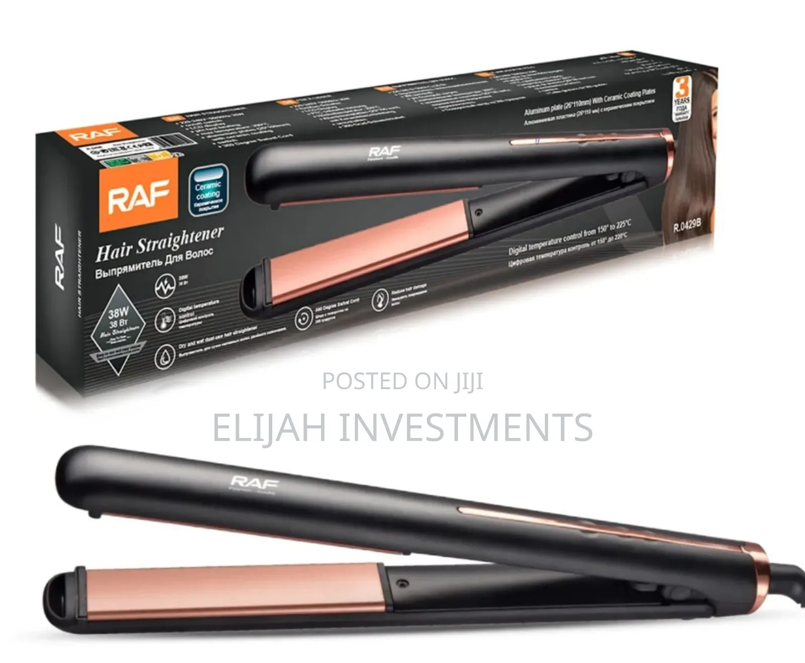 Raf Hair Straightener, Specifically Model R.0429.