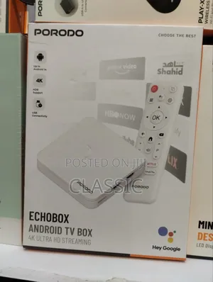 Porodo Echobox Android TV Box – Ultra Hd