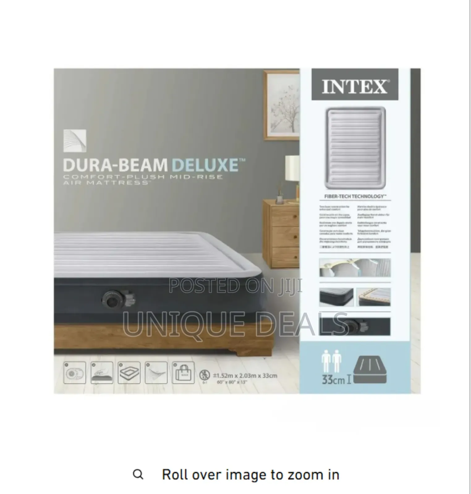 Intex Dura-Beam Deluxe Comfort Plush Elevated Airbed Series