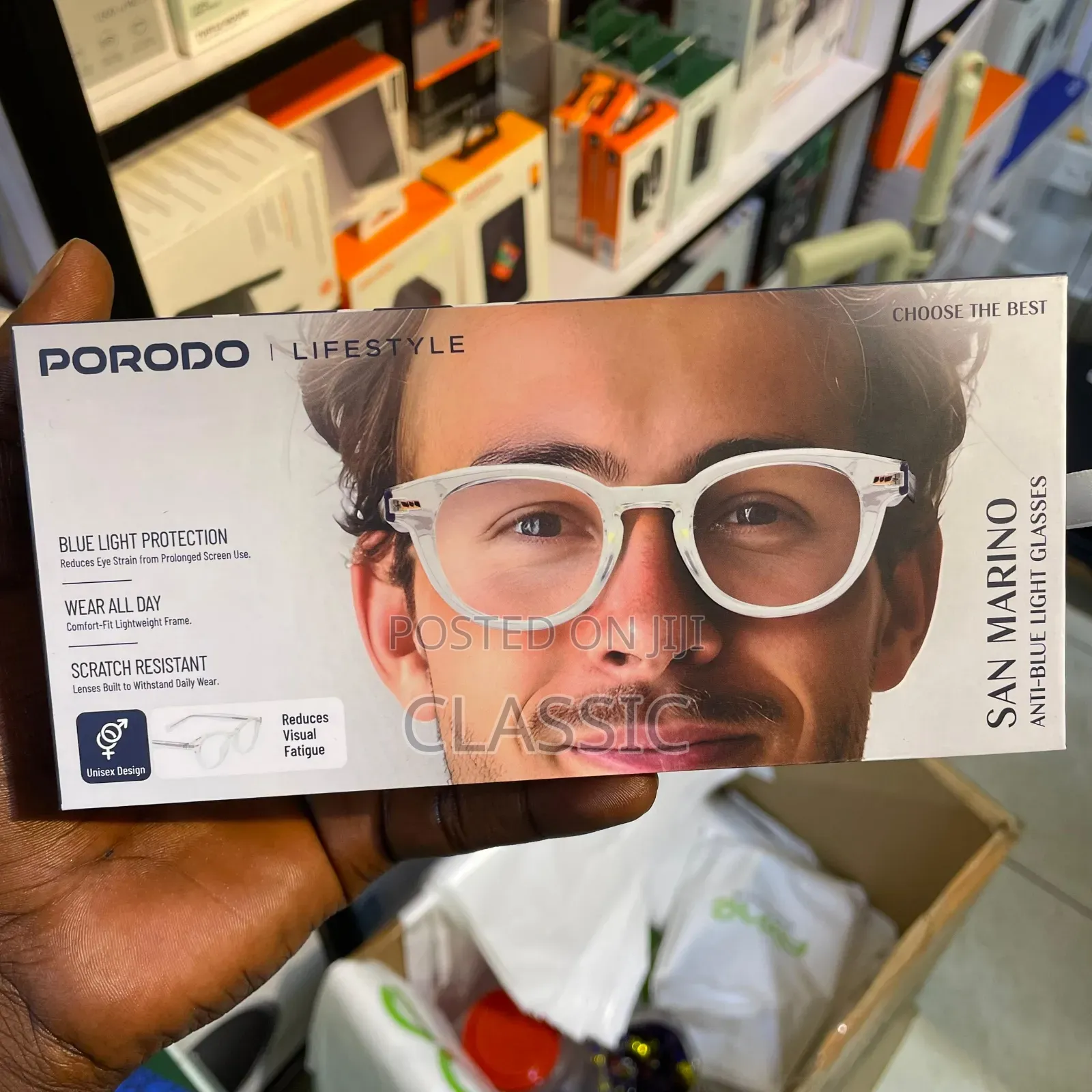 Porodo Lifestyle San Marino Anti-Blue Light Glasses