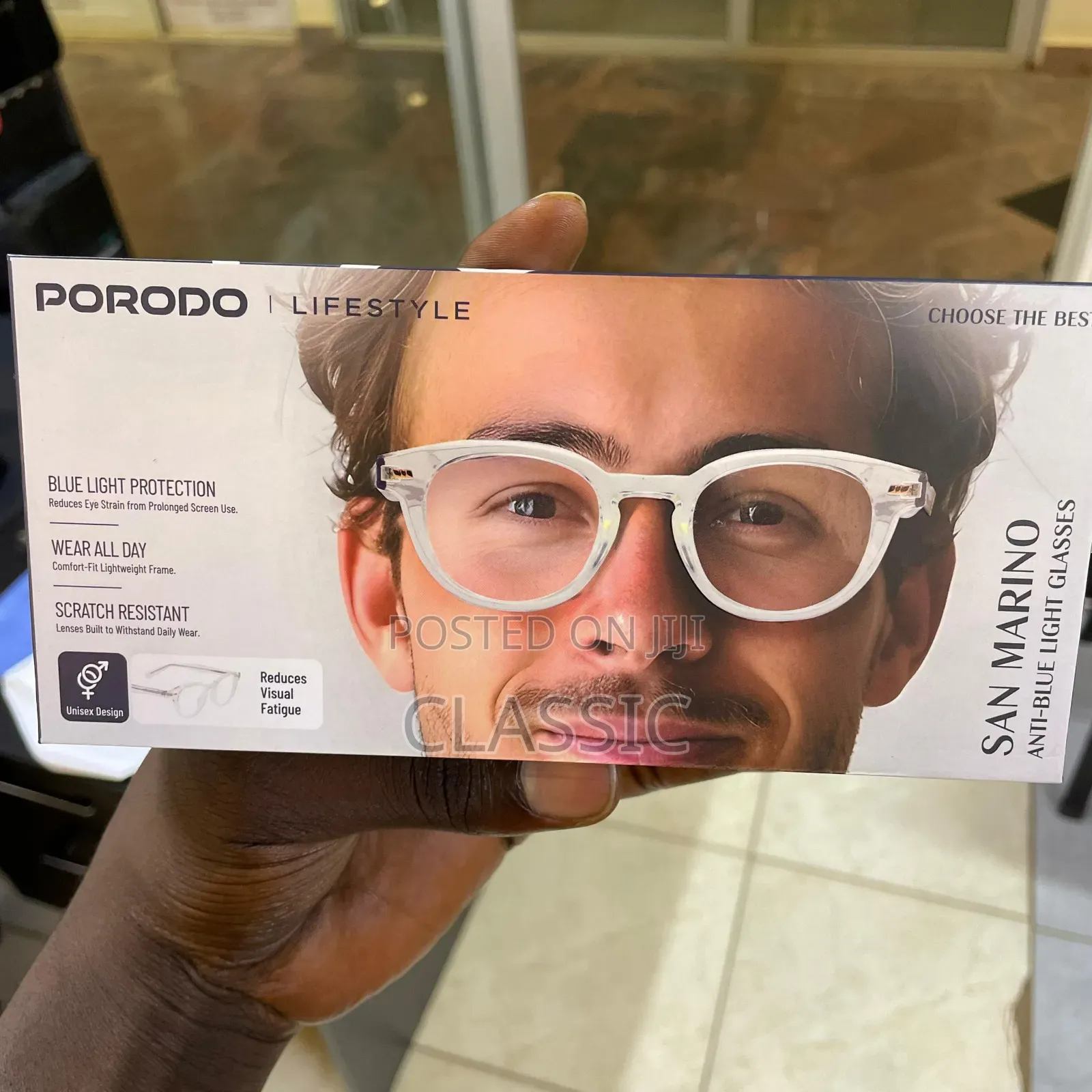 Porodo Lifestyle San Marino Anti-Blue Light Glasses