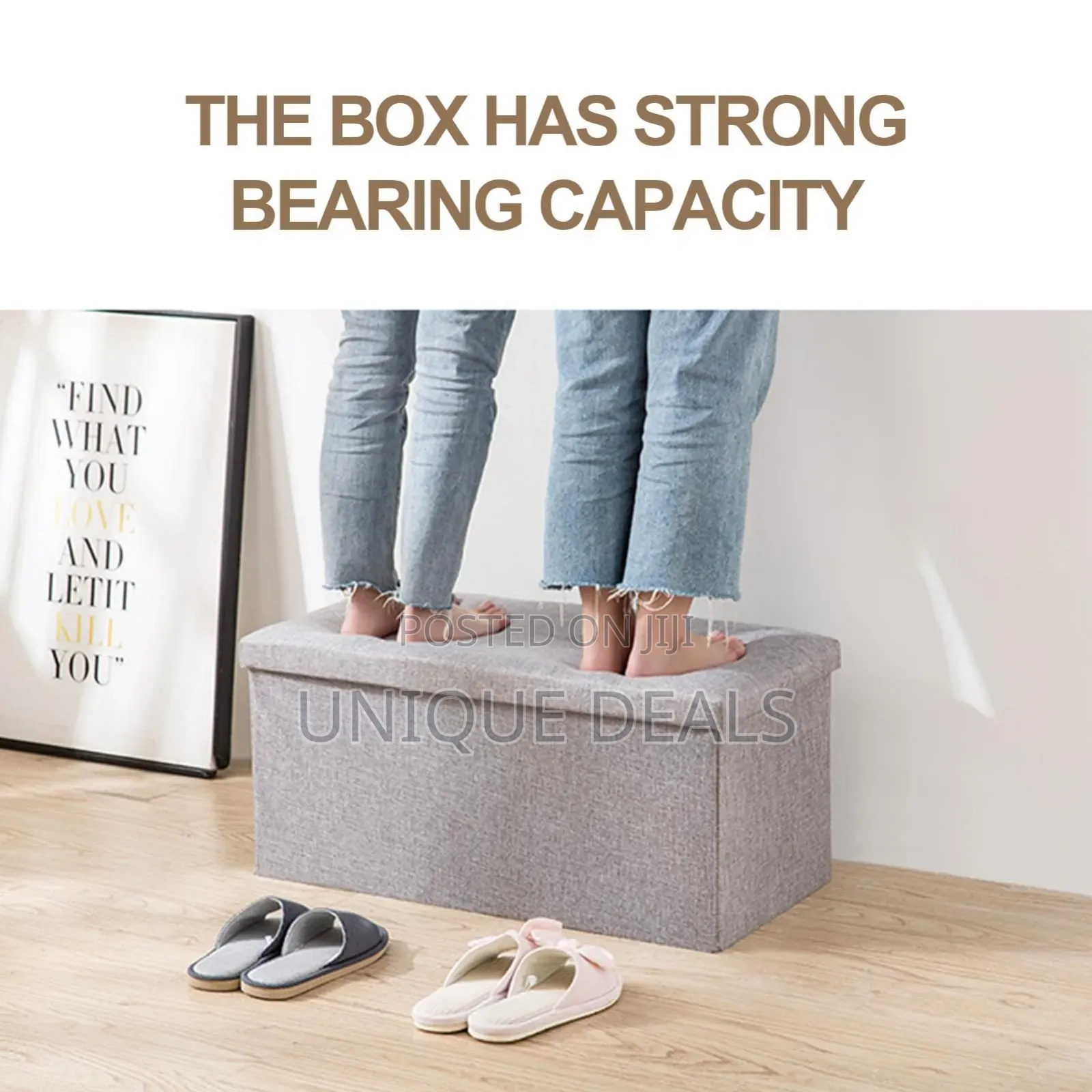 Ottoman Bench Seat - Large-Capacity Ottoman Storage Bo